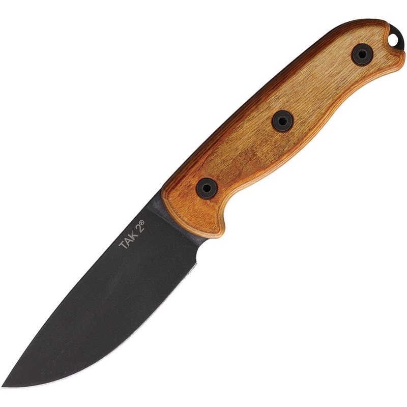 Ontario TAK 2 Tan Honeywood 1075HC Steel Fixed Blade Knife 8664TC- On Sale