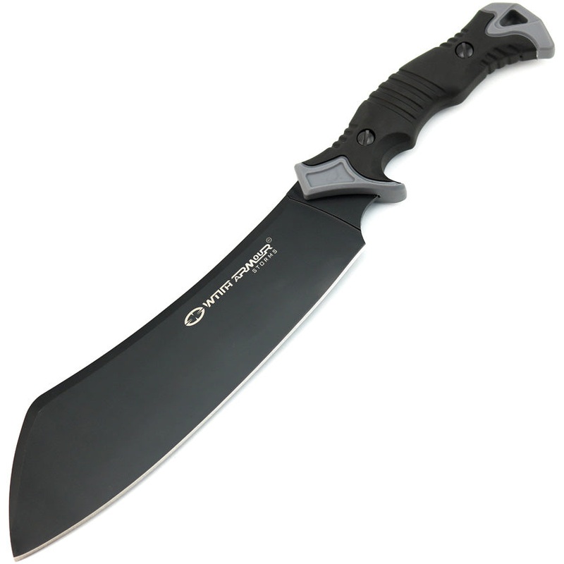 WithArmour Soldier Black TPR Stainless Fixed Blade Machete 1031