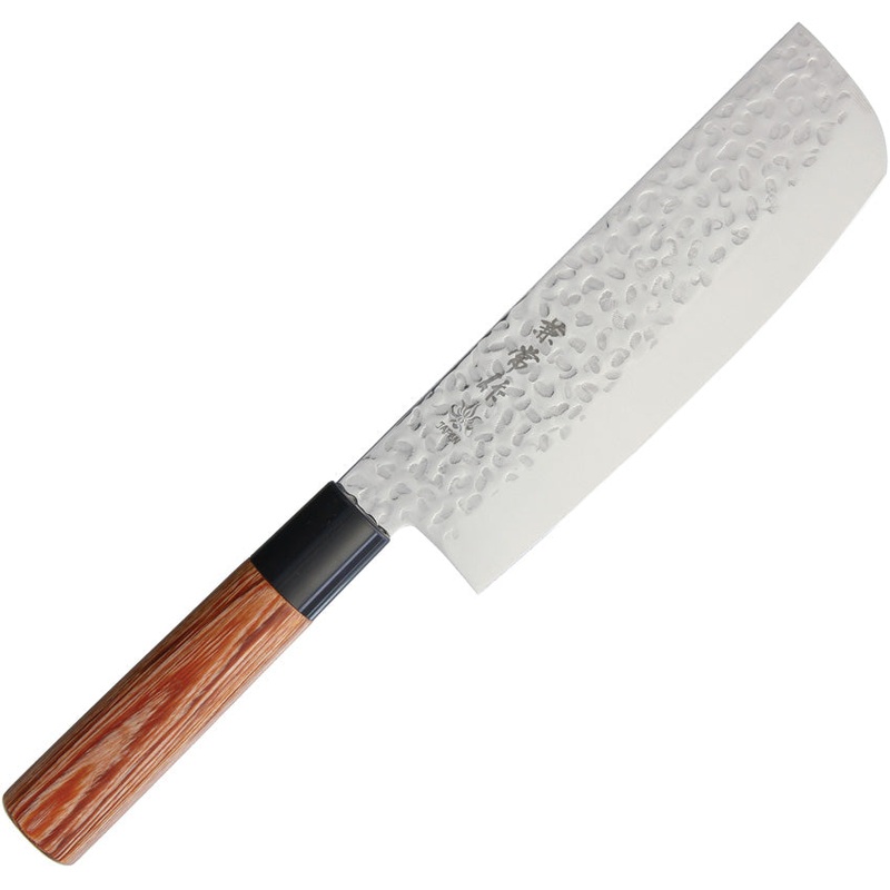 Kanetsune Usubagata Brown Smooth Wood Stainless Fixed Blade Knife 953