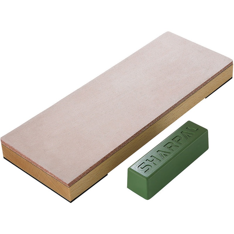 Sharpal Leather Honing Beech Wood Strop Knife Sharpening Stone 204N