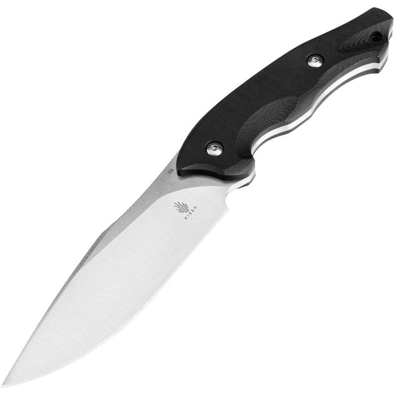 Kizer Cutlery Magara Black G10 D2 Steel Fixed Blade Knife w/ Belt Sheath 1055A1- Kizer SALE