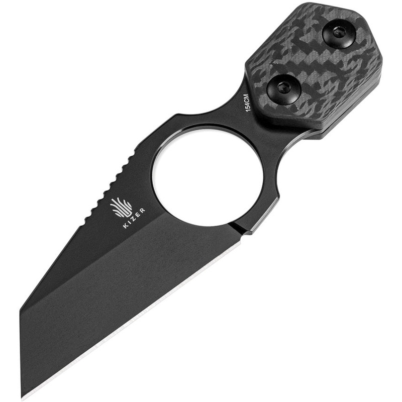 Kizer Cutlery Variable Carbon Fiber 154CM Wharncliffe Fixed Blade Knife 1052A2- Kizer SALE