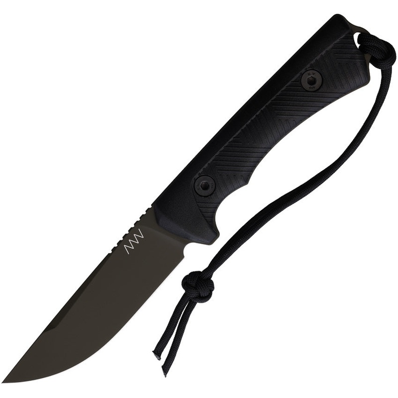 Acta Non Verba Knives P200 Black GRNPU Sleipner Fixed Blade Knife P200049   - On Sale