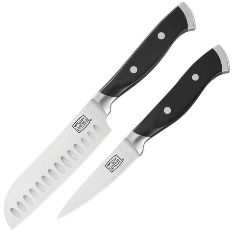Chicago Cutlery Armitage Polymer Stainless Steel Fixed Blade 2pc Knife Set 02336