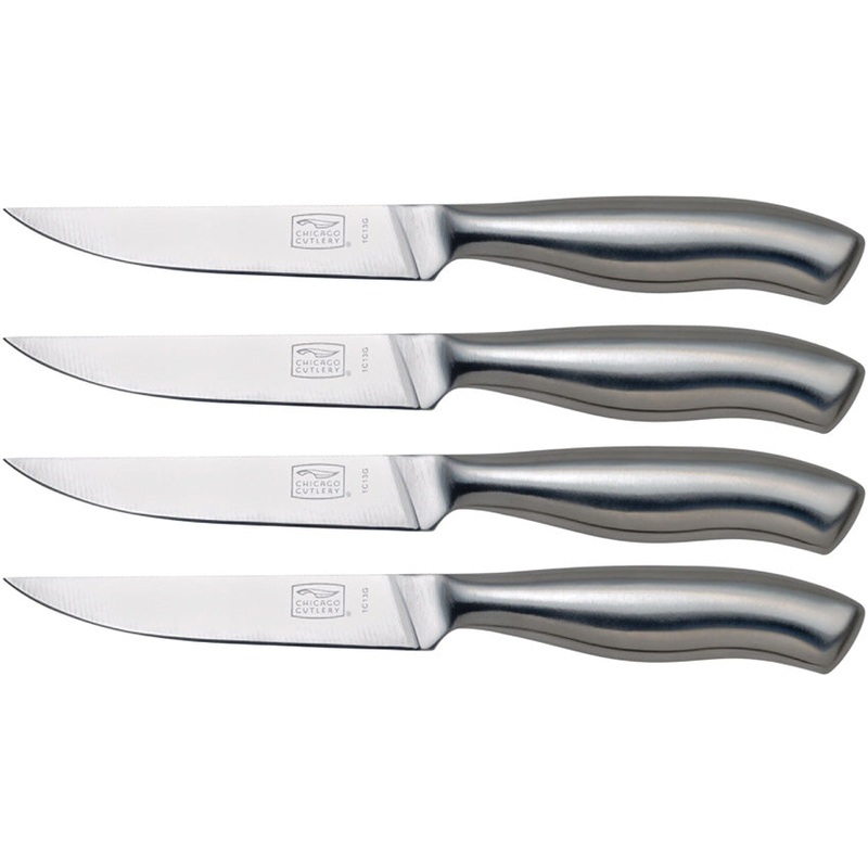 Chicago Cutlery Insignia Steak Stainless Steel Fixed Blade 4pc Knife Set 01394
