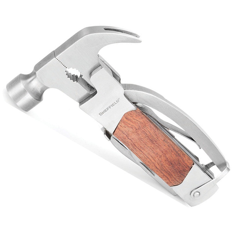 Sheffield The Hammer 14 In 1 Wood & Stainless Multi Tool 12913