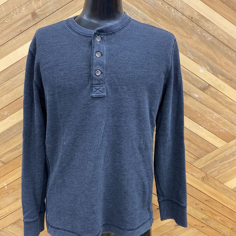 Eddie Bauer - Men's waffle knit L/S- MSRP $140: Grey -men-MD