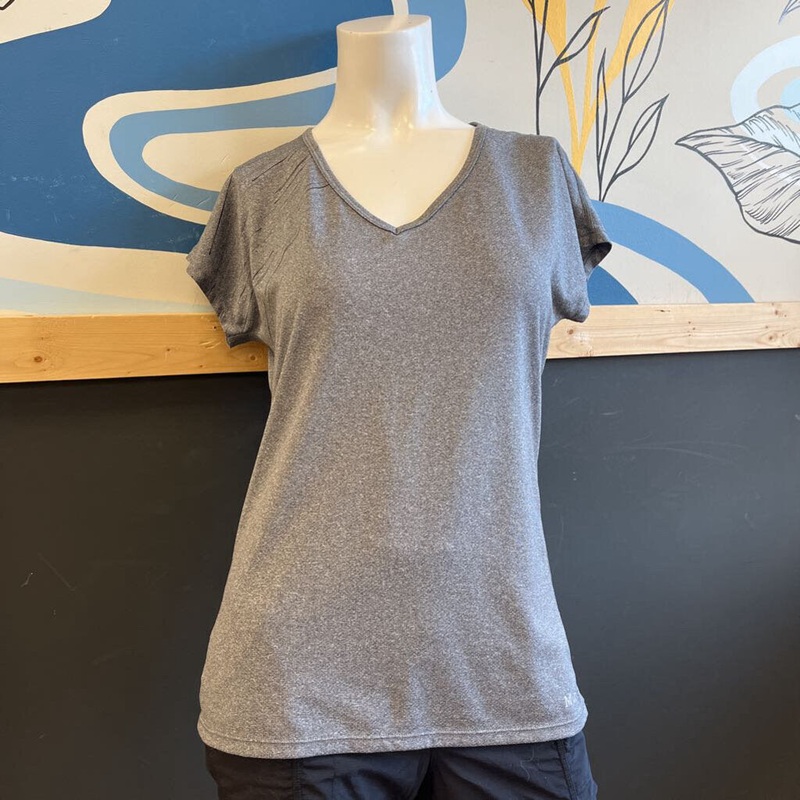 Marmot - Women's Quick-Dry V-Neck Active T-Shirt: Grey-women-SM