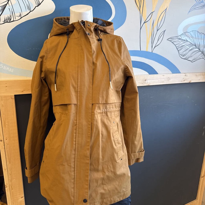 PGD - Women's Long Shell Jacket - MSRP Compared $220: Brown -women-SM