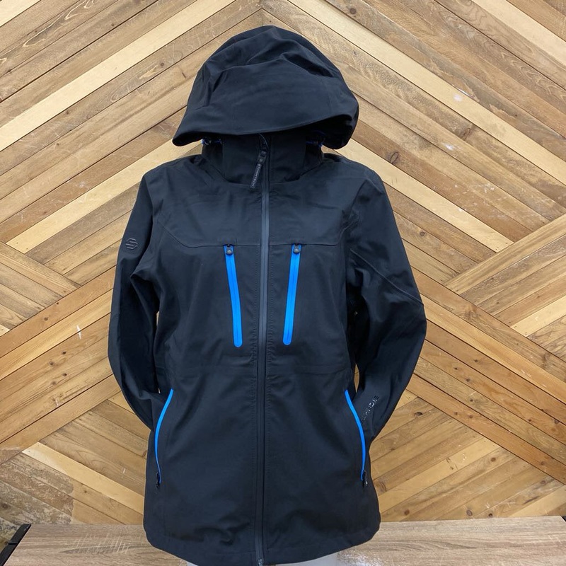 Stormtech - Women's Patrol Hooded Softshell Jacket - MSRP $240: Black/Blue-women-LG