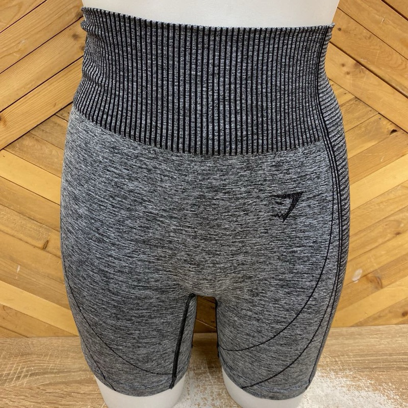 Gymshark - Women's Shorts : Grey/Black-women-SM