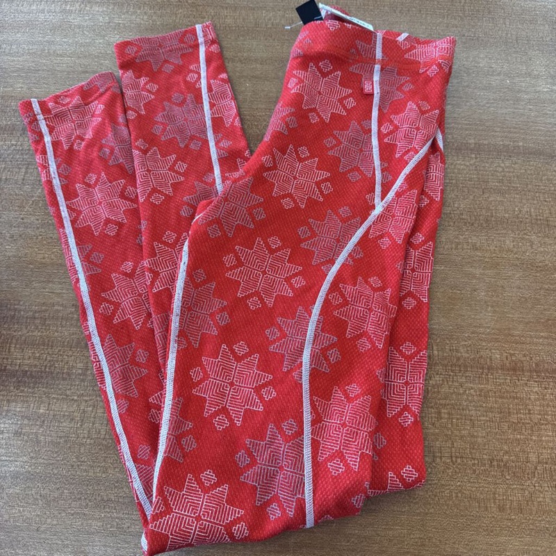 Helly Hansen- Women's Base Layer Leggings - MSRP $65: Red/White-women-SM