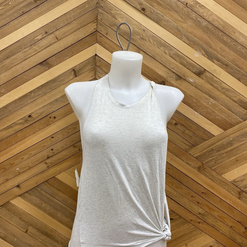 Lululemon- Women's Sleeveless Knotted Tank Top: light gray-women-SM