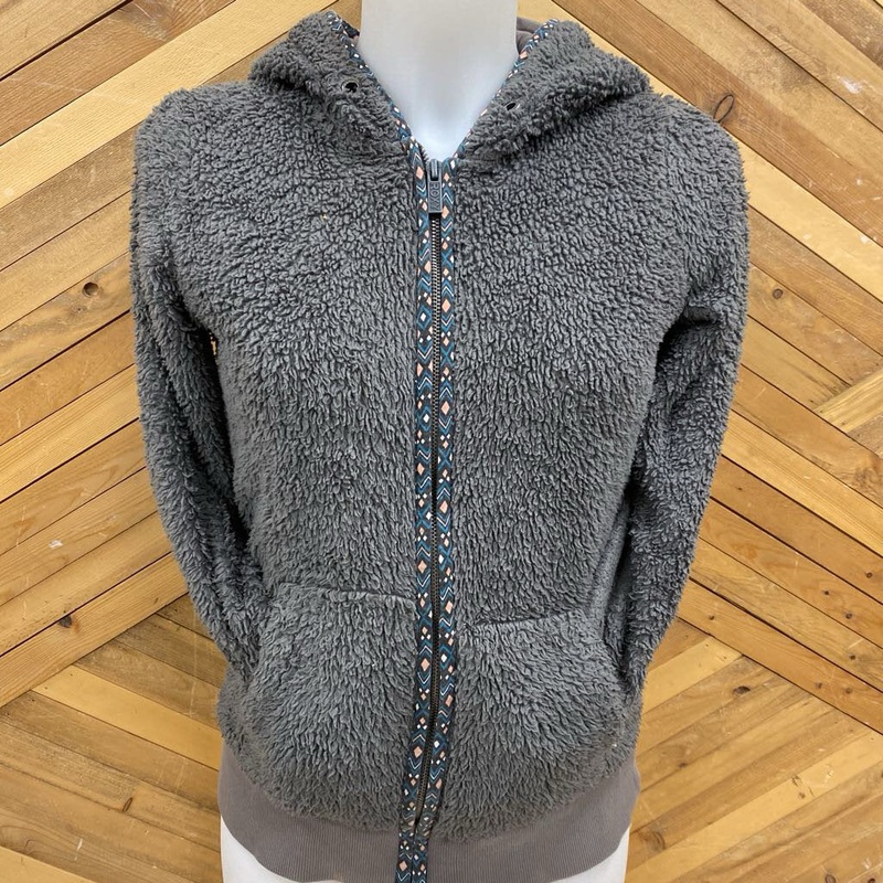 Roxy - Women's Fleece Hoodie - MSRP $84: Gray-women-XS