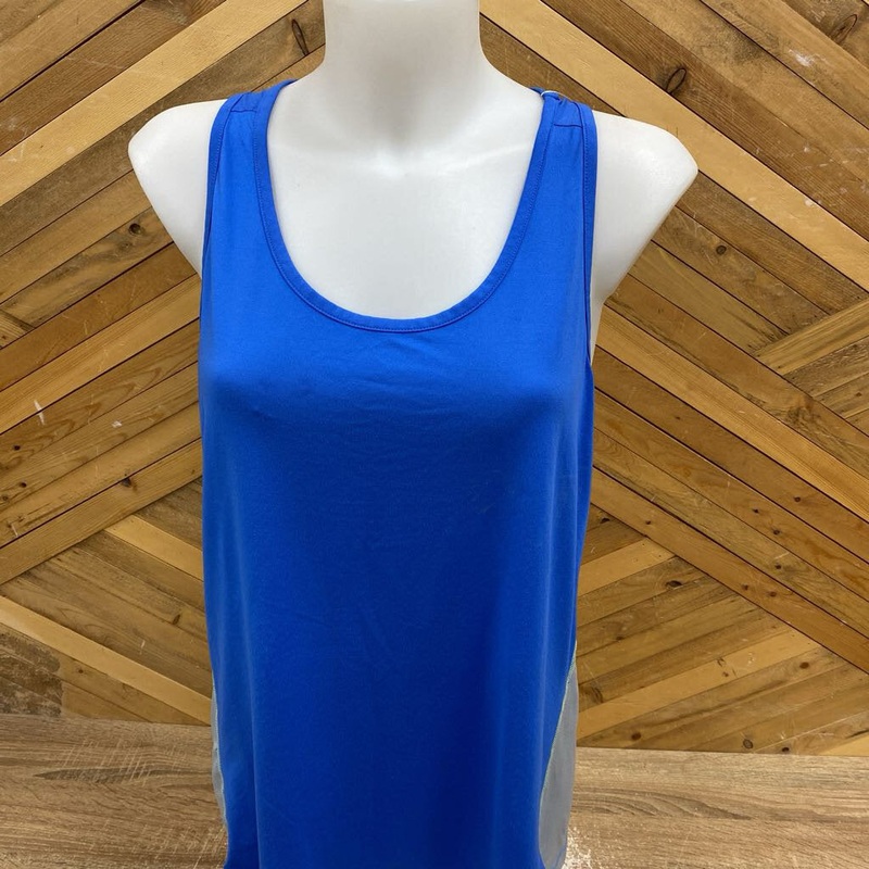 Columbia - Women's Tank Top - MSRP $50: Blue/Grey/Green-women-XL