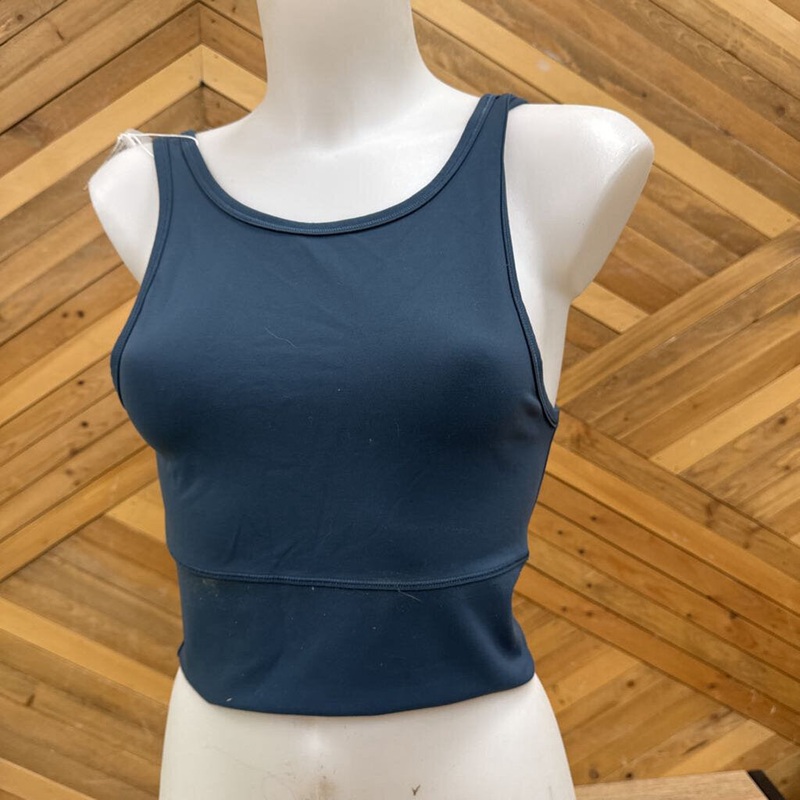 Lululemon -Women's Cropped Tank : Navy -women-8