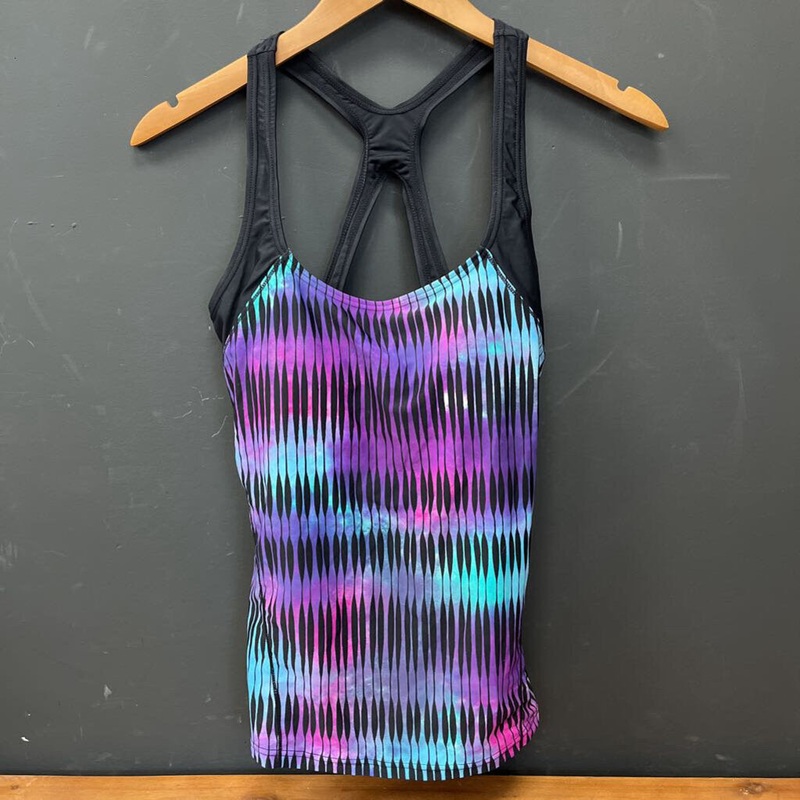 Roots - Women's Swim Top: Black/Purple/Blue/Multi-women-10