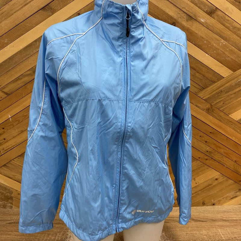 Sunice - Women's Mesh-Lined Windbreaker Jacket - MSRP comp $110: Blue/Whit-women-MD