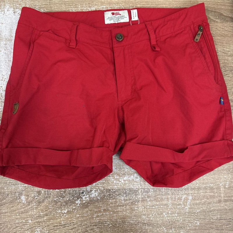 Fjallraven - Women's Abisko Stretch Shorts - MSRP $110: Red-women-30-31