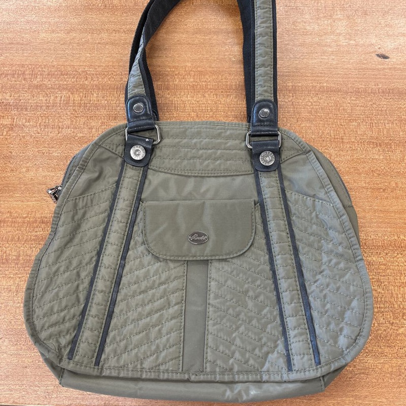 Roots - Quilted Handbag: Green -women-
