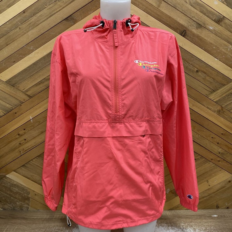 Champion - Women's Pullover Windbreaker Jacket: Pink -women-SM