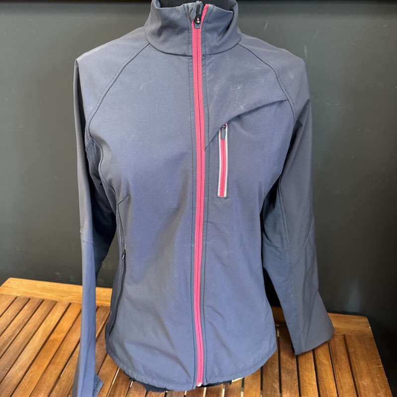 icebreaker GT - Women's Merino Hybrid Softshell Jacket - MSRP $340: Grey/Pink-women-LG