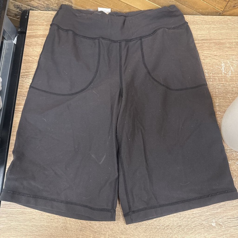 Women's Black Active Shorts: black-women-6/8