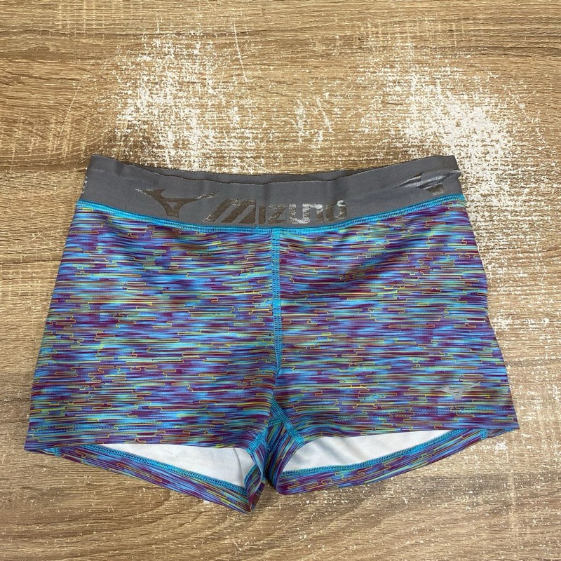 Mizuno - Women's Active Shorts : Blue/Pink/Yellow-women-XS