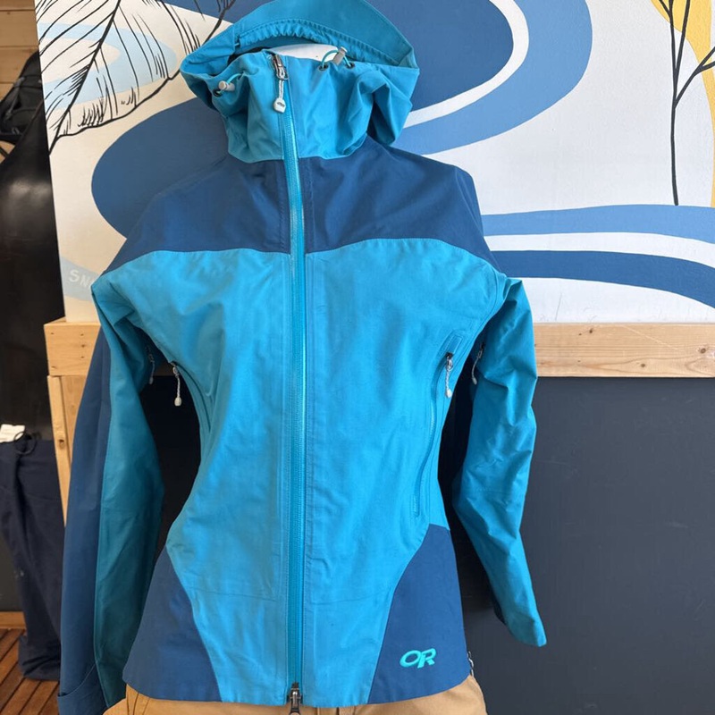 Outdoor Research - Women's ProShell Jacket - MSRP compared $399: Blue-women-XS