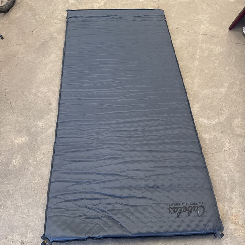 Cabela's- Outfitter Self-Inflating Sleeping Pad - MSRP compared $210: Grey -unisex-XL