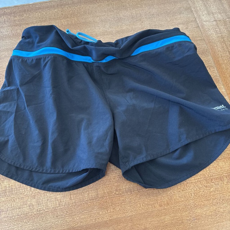 Running Room - Women's Active Shorts: Black / Blue-women-LG