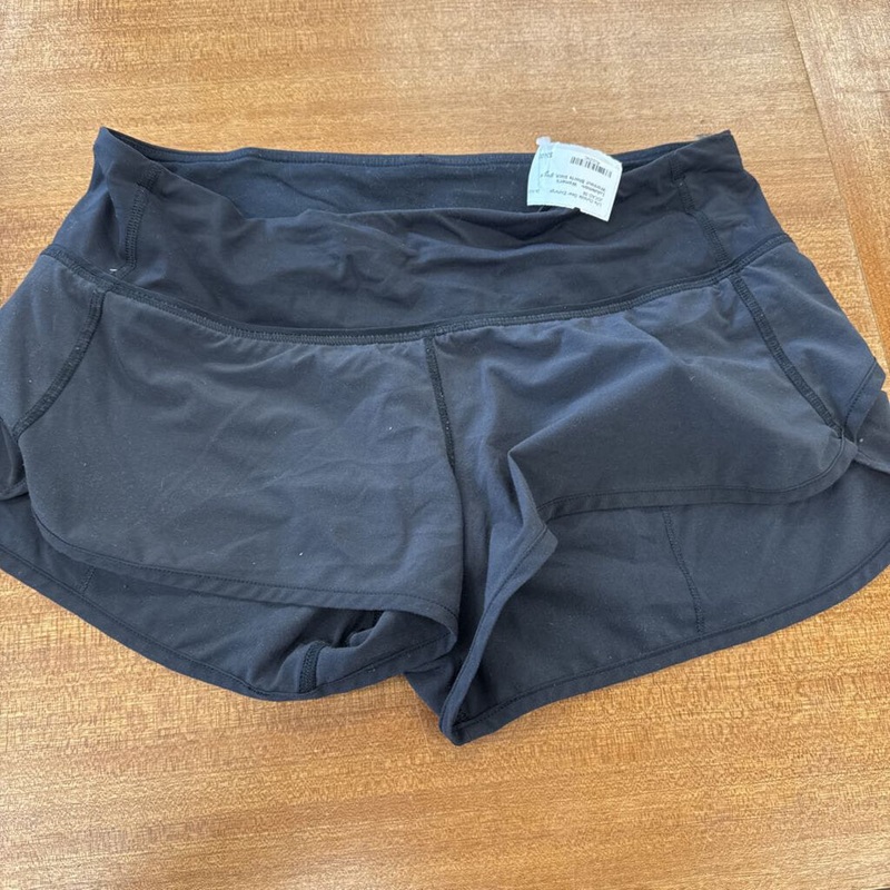 Lululemon- Women's Workout Shorts: black, grey-women-4