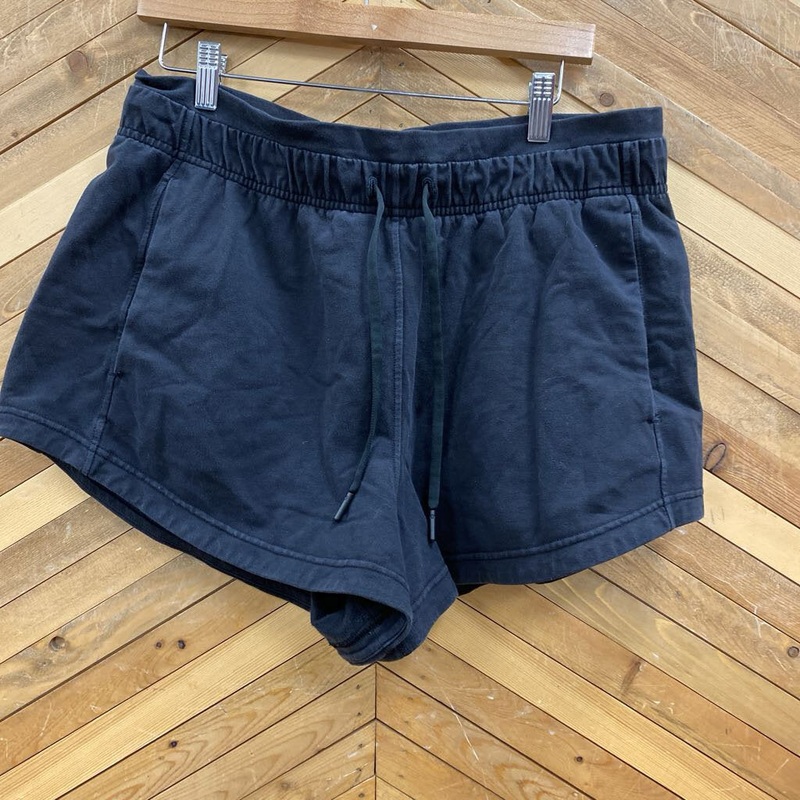 Lululemon - Women's Drawstring Shorts: Black-women-LG