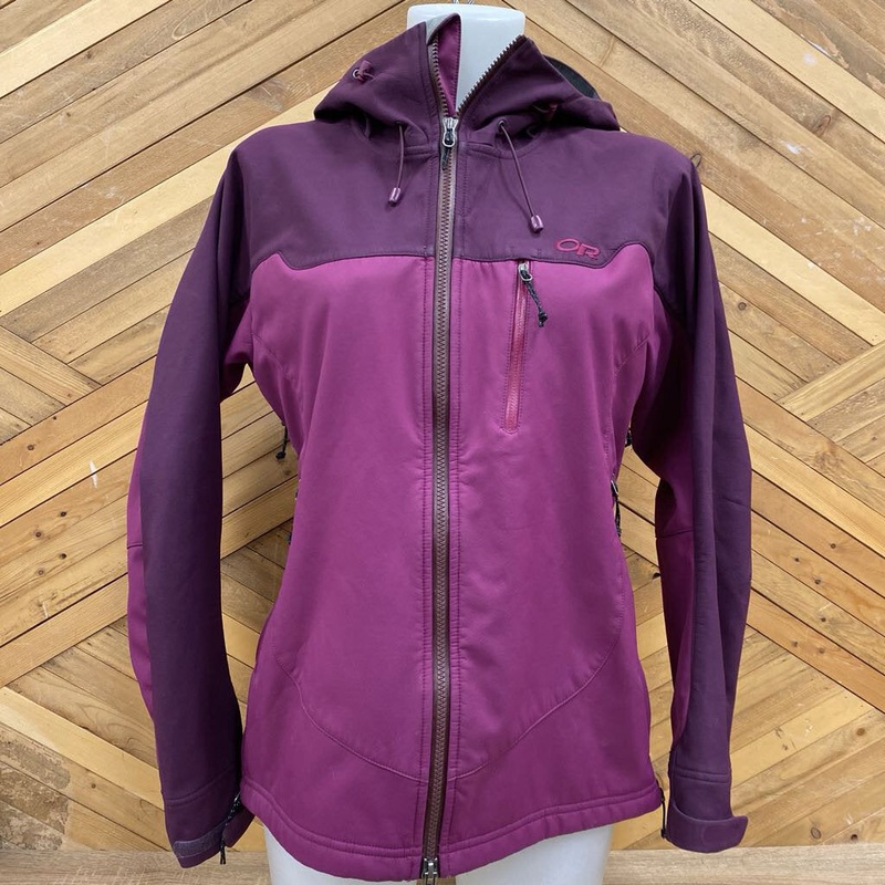 Outdoor Research - Women's Hooded Softshell Jacket - MSRP comp $280: Purple/Dark Pink-women-MD