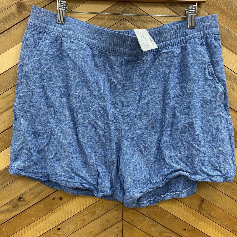 Frank - Women's Shorts - MSRP $89: Blue-women-XL