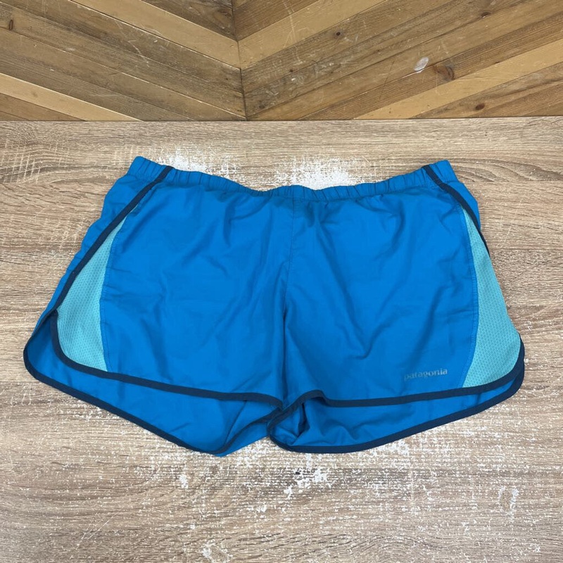 Patagonia - Women's Active Shorts - MSRP $75: Blue / Grey-women-LG