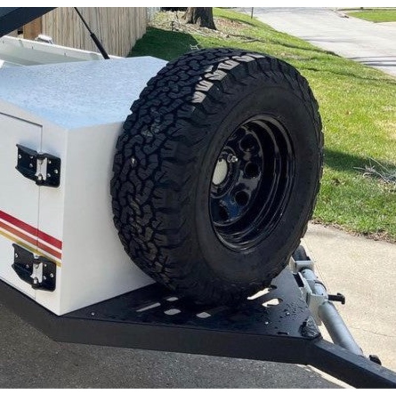 Rustic Mountain Overland Trailer Spare Tire & Mount