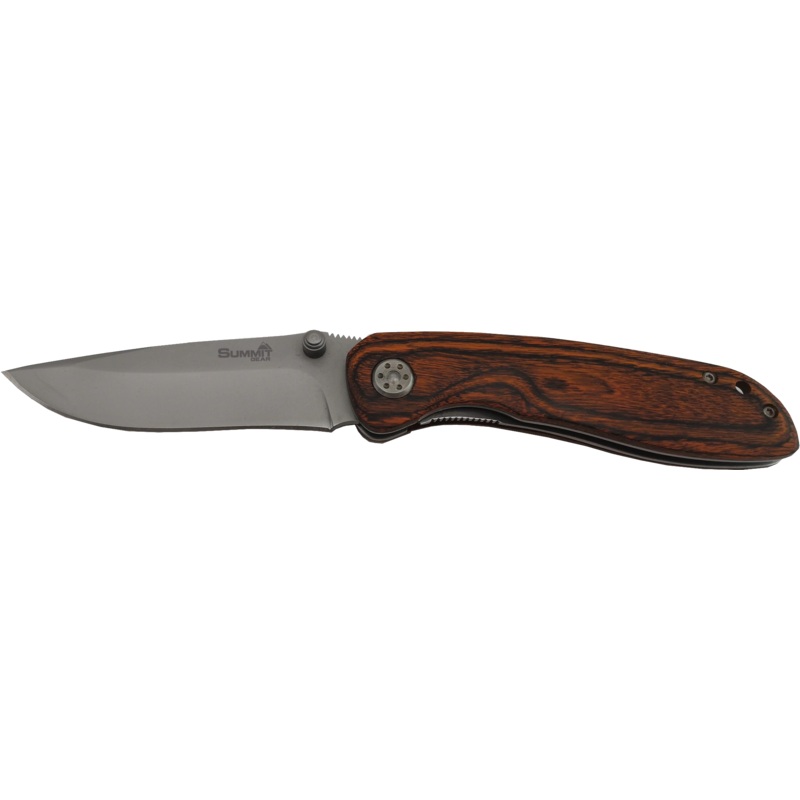 Summit Gear - Pocket Knife (Pakkawood Handle)