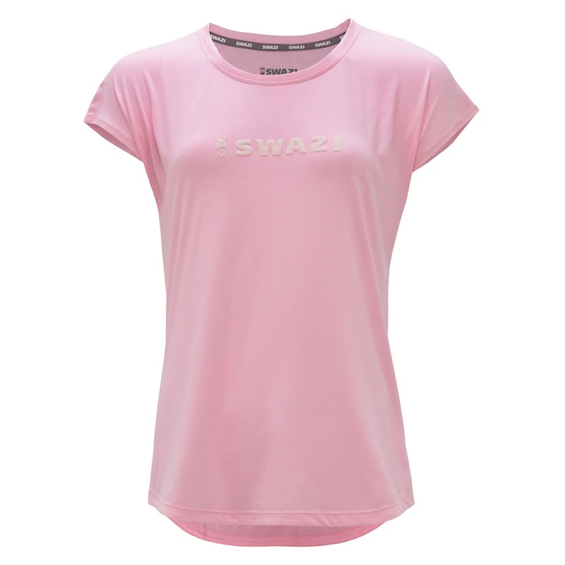 Womens SWAZI Cap Sleeve T Shirt - Pink size 12