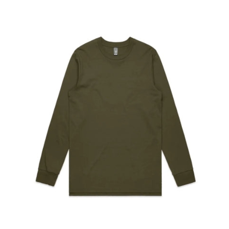 AS Colours Solid coloured long sleeve T-Shirts TALL - Army Green