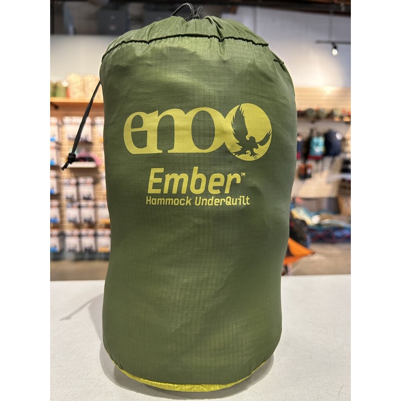 Eno Ember Hammock UnderQuilt, Green/Yellow, 40 - 60 Degrees F