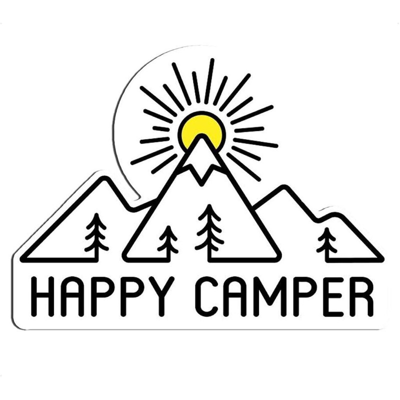 Sticker Art Happy Camper