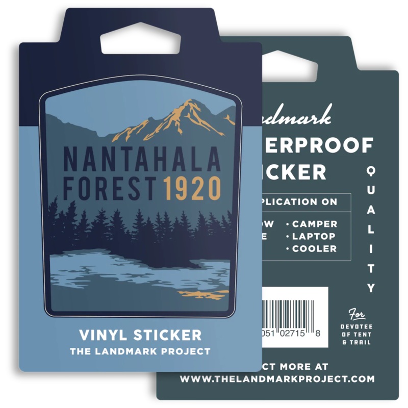 The Landmark Project Vinyl Sticker, Nantahala Forest