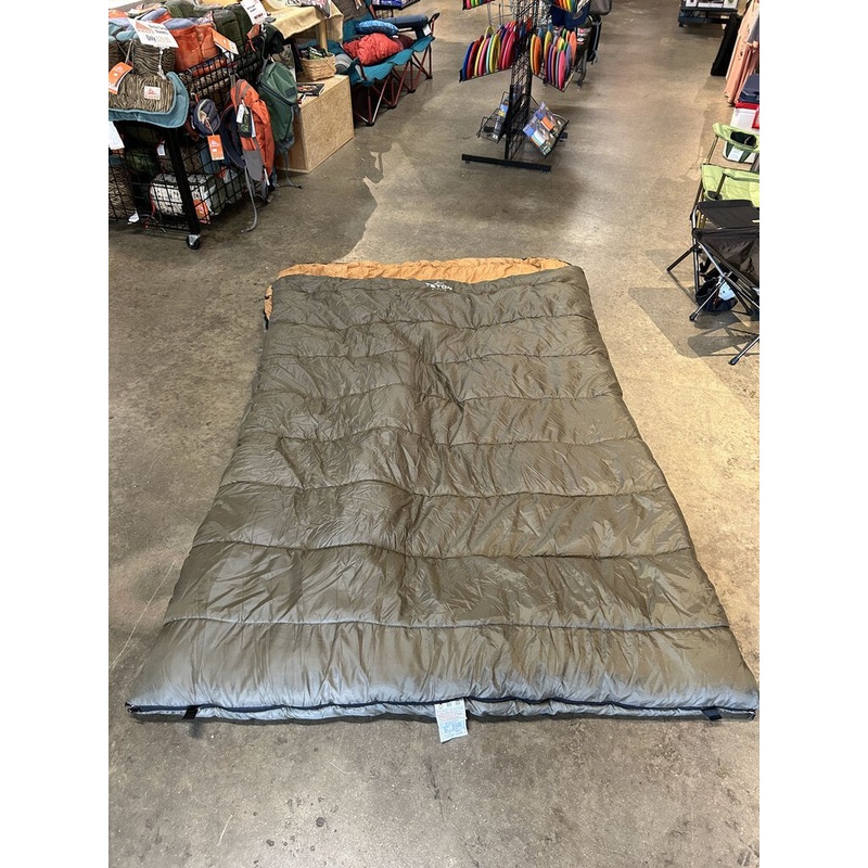 TETON Sports Mammoth Queen Size Double Sleeping Bag, Green