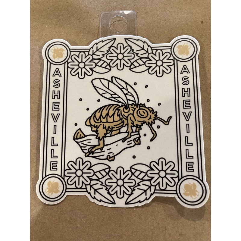 Asheville Threads Super Pollinator Sticker