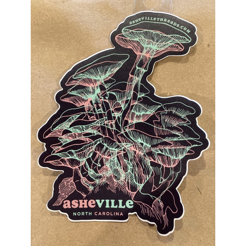 Asheville Threads Trail Trippy Sticker