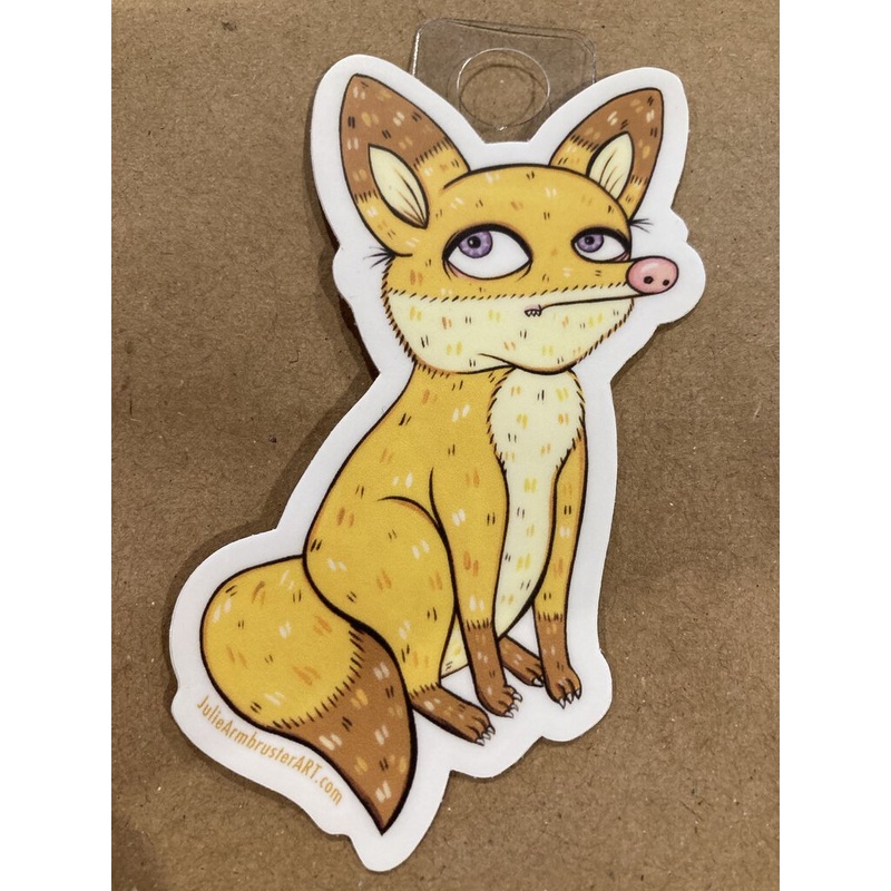Blonde Fox Sticker