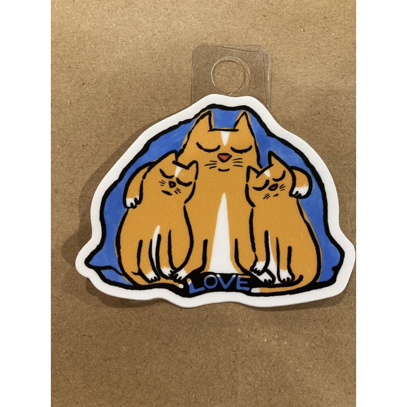 Cat Family Love Sticker