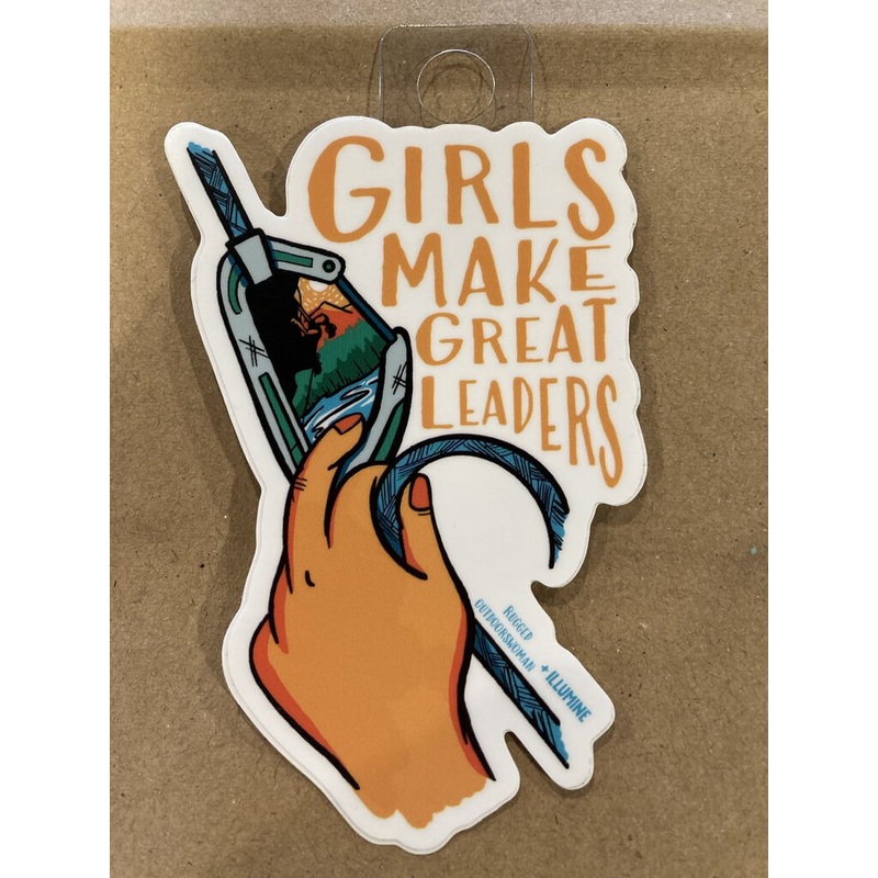 Girls Make Great Leaders Sticker