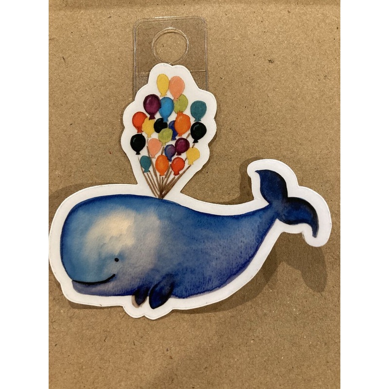 Kimberly Poovey Whale/Balloons Sticker
